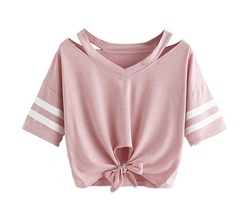 top de design embro rosa para meninas