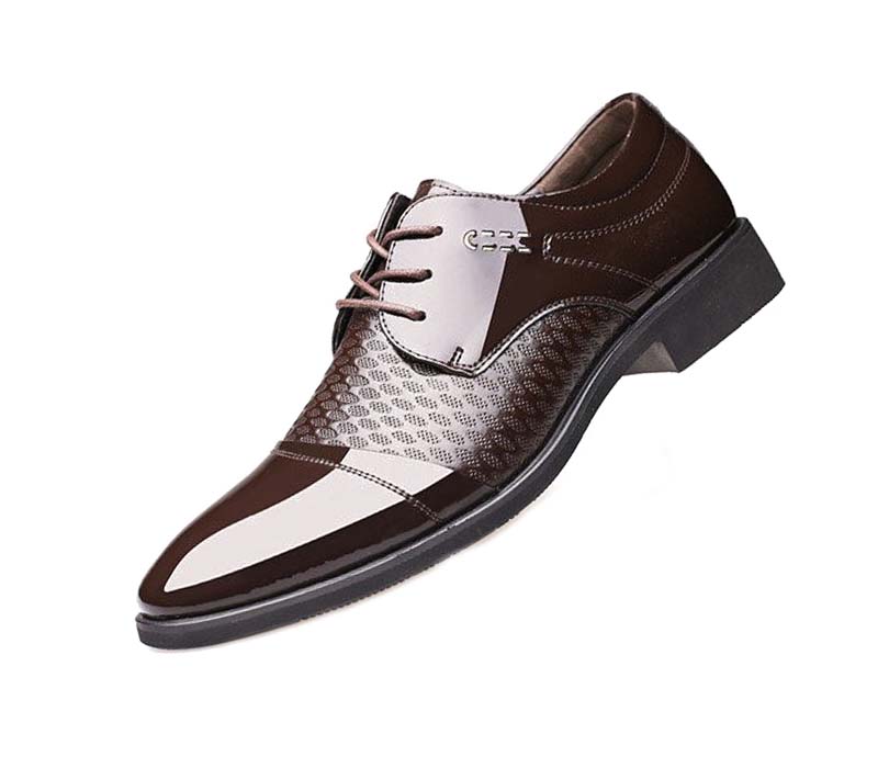 sapatos de desgaste formal de couro masculino